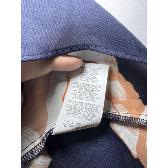 Cabi Women's Floral Print Layered Double Layer Blouse Top Polyester Size M - Picture 6 of 9